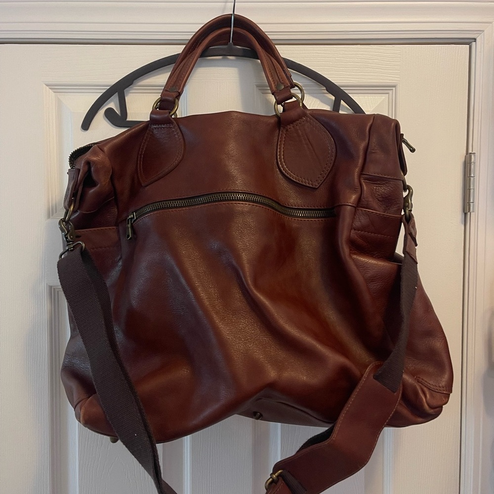 Brown Leather Men's Bag